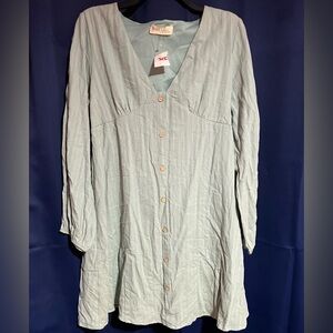 Peach Love California Pastel Green Dress